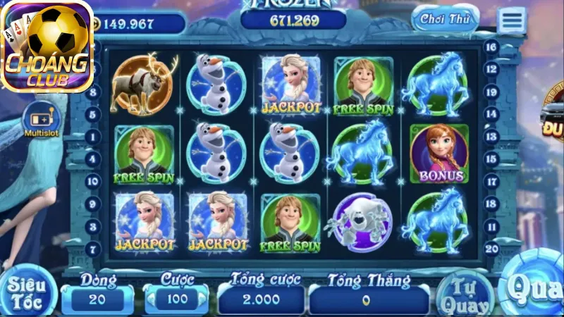 Những biểu tượng quyền năng trong Frozen game